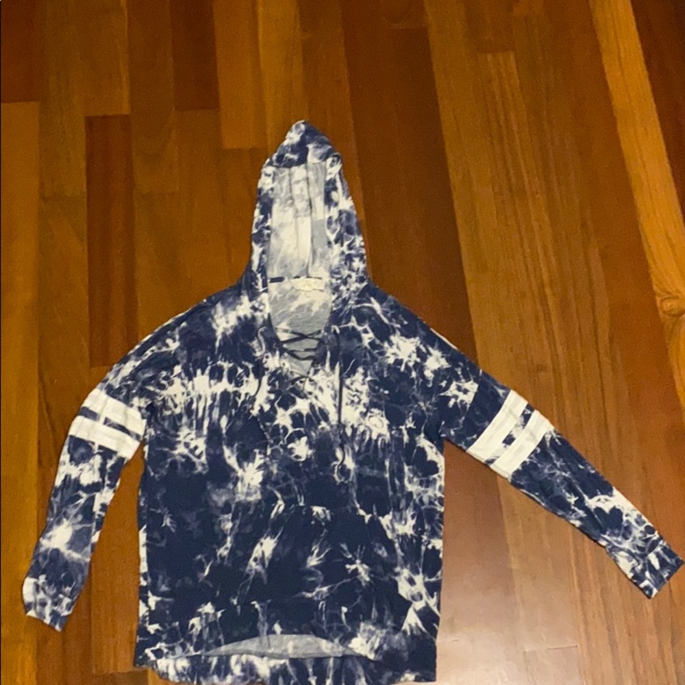 Pink Republic tie dye hoodie shirt